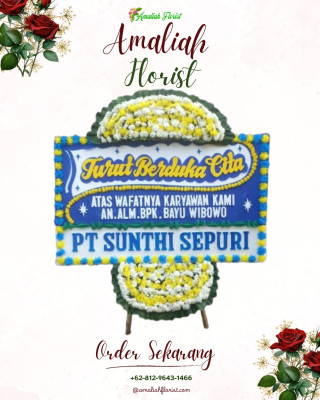 Papan Bunga Duka di Menteng
