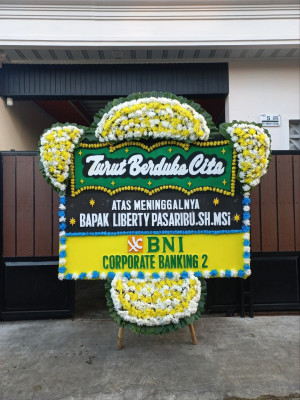 Papan Bunga Duka di Menteng