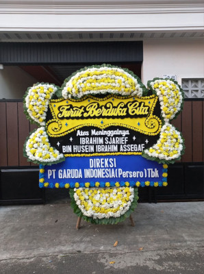 Papan Bunga Duka di Menteng