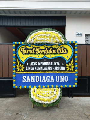 Papan Bunga Duka di Menteng