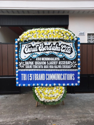 Papan Bunga Duka di Menteng